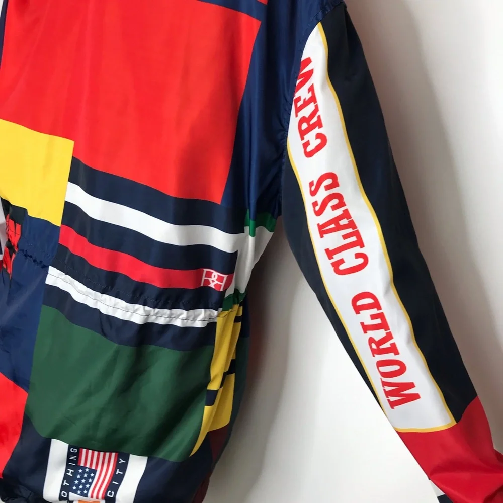 Reason Brand NYC Streetware Logo Full Zip Hooded Windbreaker Jacket XL - Picture 9 of 13